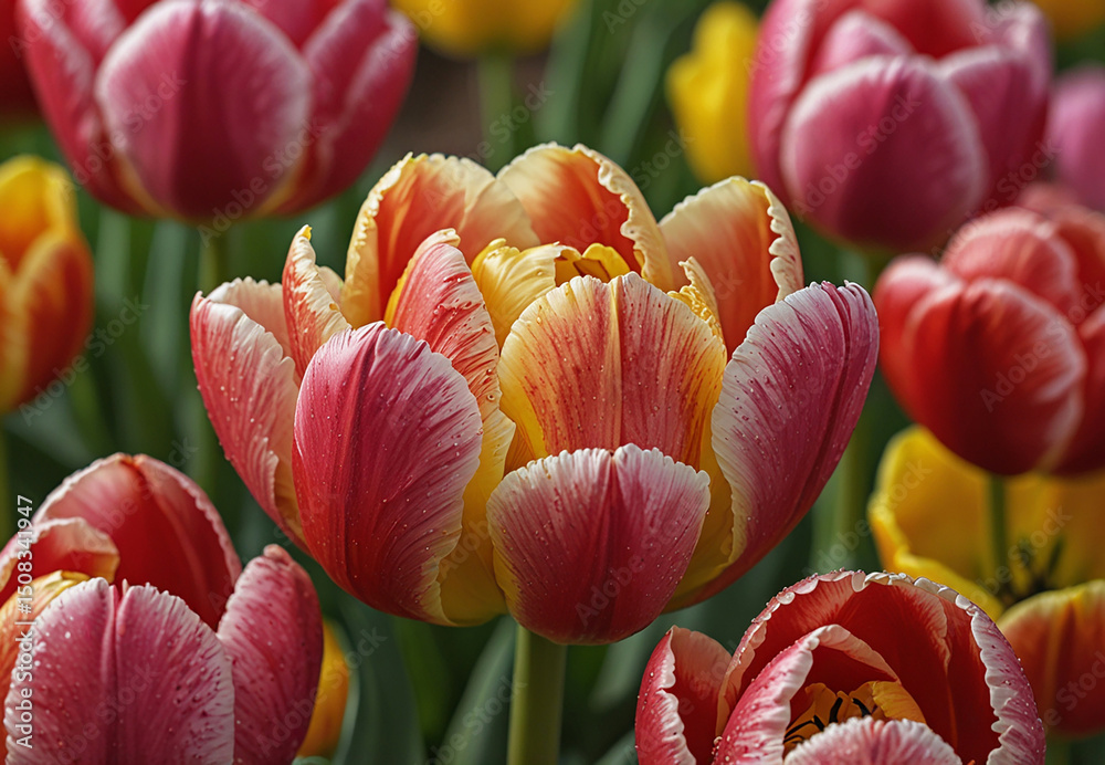 Fototapeta premium Beautiful tulips