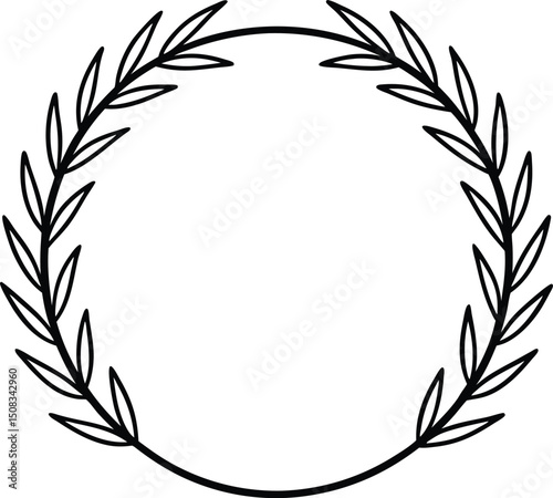 laurel wreath vector illustration