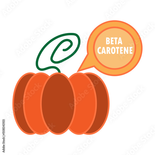 pumpkin with beta carotene 