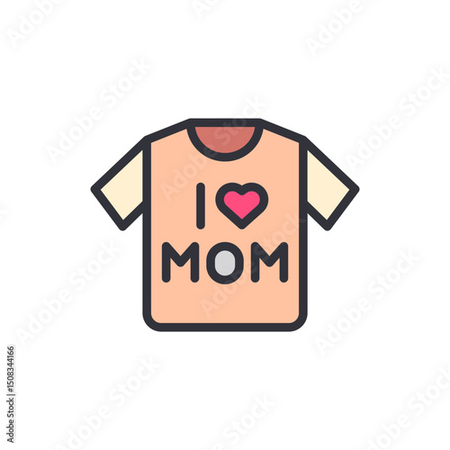 T Shirt Graphic With Loving Message Displaying Appreciation For Mother