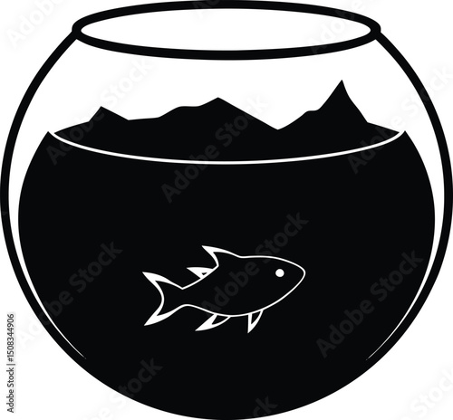 fish in a glass