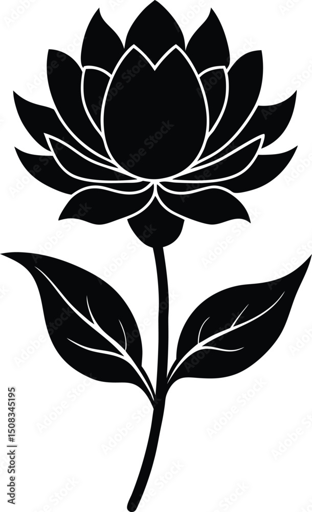 Obraz premium vector illustration of lotus flower