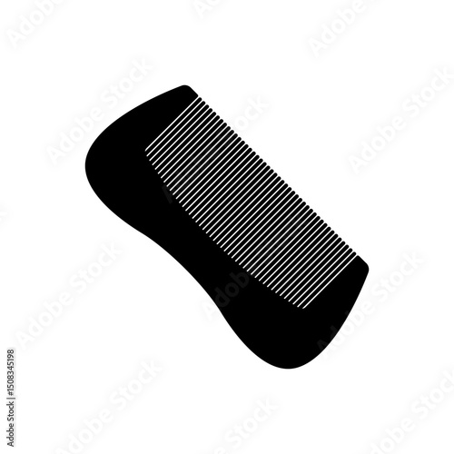 Simple comb icon. color editable, eps 10.