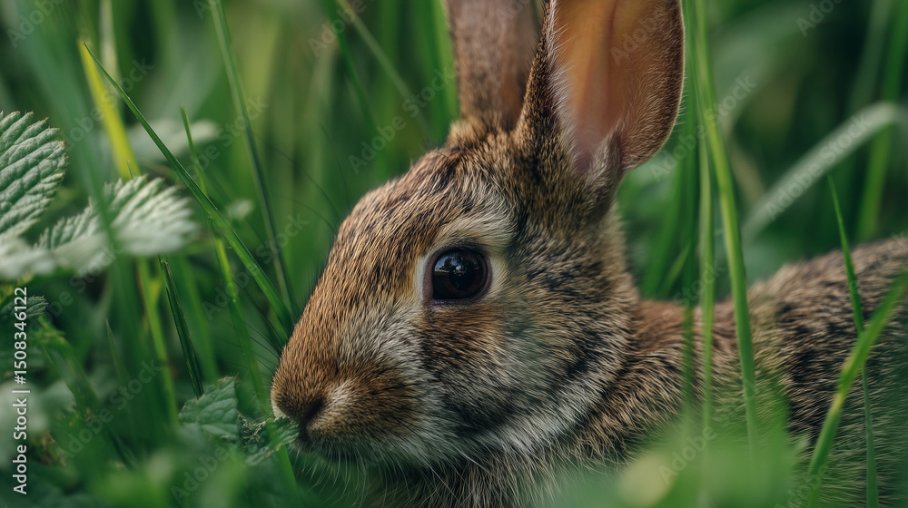 Fototapeta premium rabbit in the grass