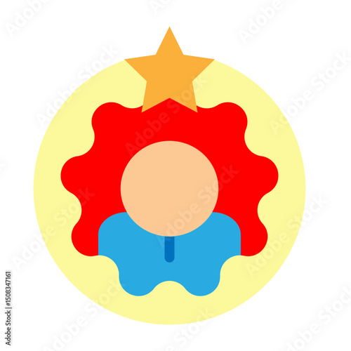 Years of Service Vector Flat Icon Design