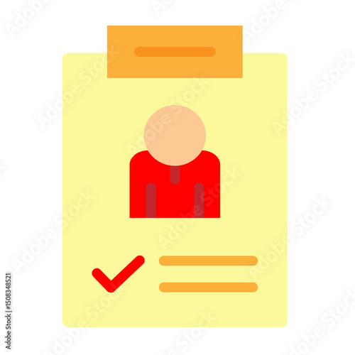 Work Assignment Vector Flat Icon Design