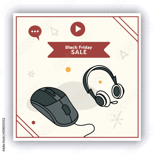 Black Friday super sale social media banner templateHEADPONE (1)