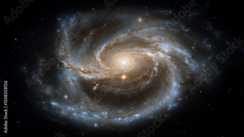 spiral galaxy in space