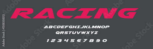 Racing lettering vector graphic apparel clothing prints eps svg png. Typography Fonts graphics designs posters stickers. Download it Now in high resolution format and print it in any size	