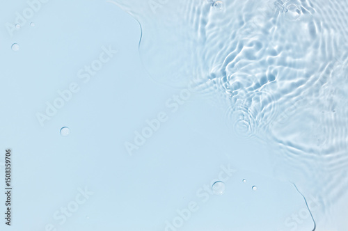 water texture ripple wave clean transparent water drops abstract blue background