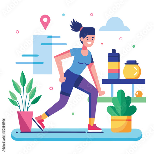 Flat illustration workout