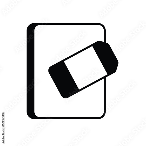 Eraser Vector icon
