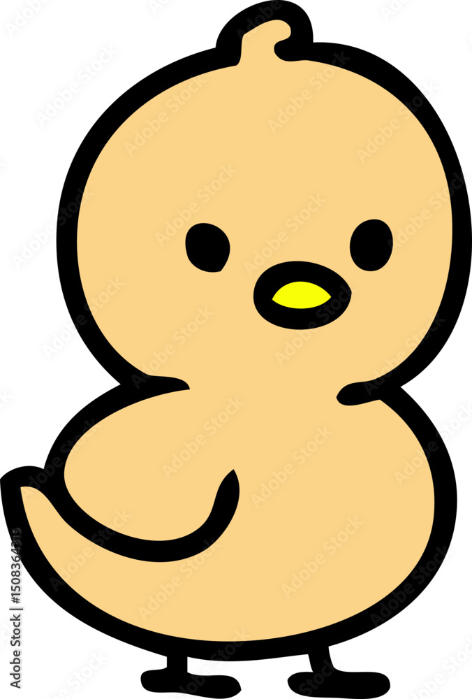 Fototapeta premium 노랑 작고 귀여운 병아리