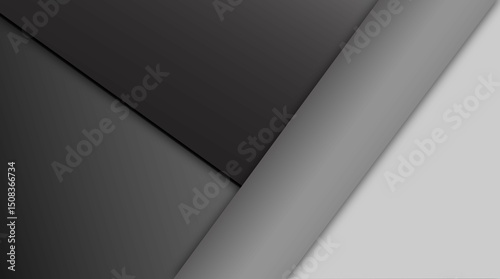 Abstract metallic black and white grid texture background with a dark carbon pattern design