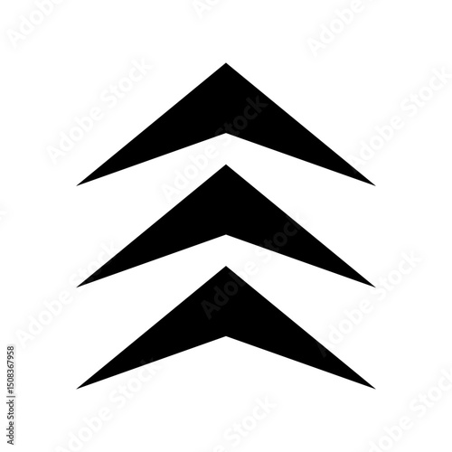 Up arrow vector icon. scroll illustration sign. Direction symbol or logo.