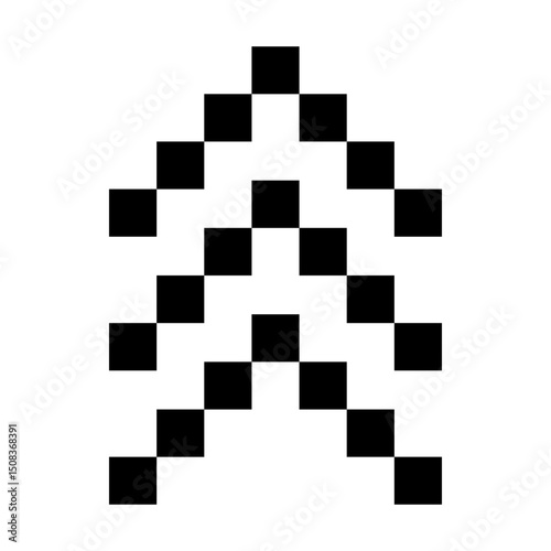 Up arrow vector icon. scroll illustration sign. Direction symbol or logo.