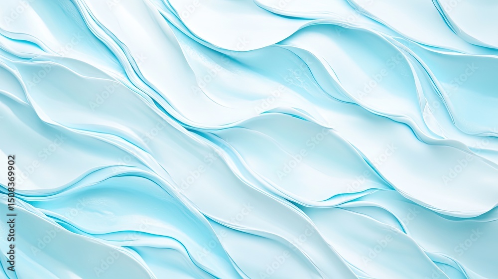 Obraz premium Abstract Blue and White Waves Background