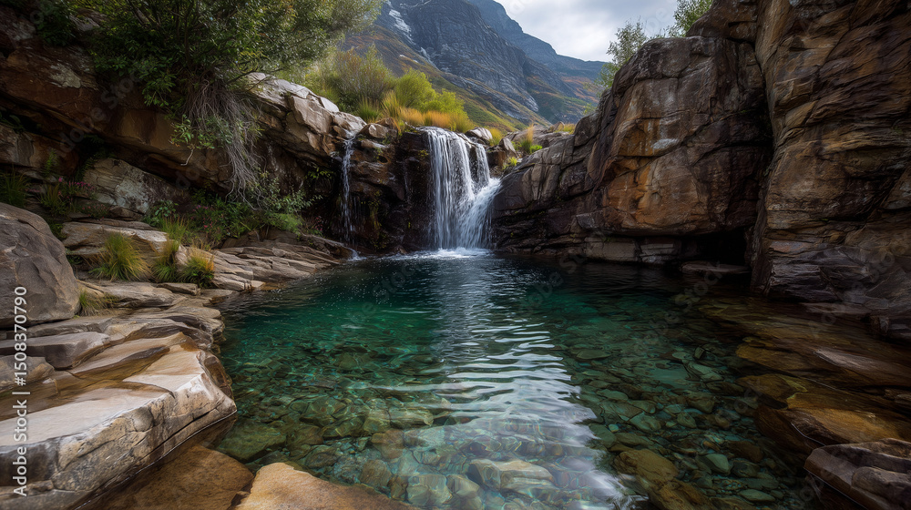 Obraz premium waterfall in the forest