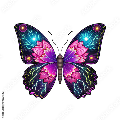 Vintage Butterfly and Floral Illustration Bundle – Transparent Botanical Watercolor Clipart with Transparent Background