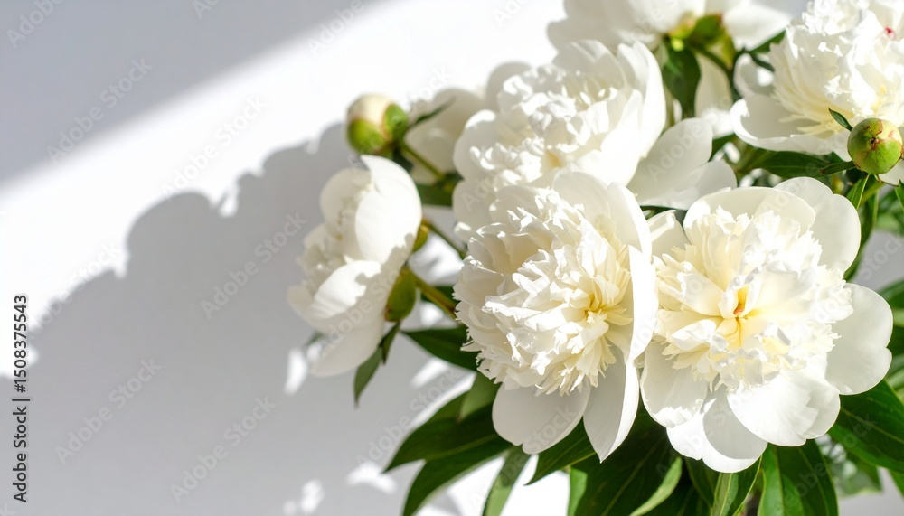 Fototapeta premium Décorez avec de belles pivoines