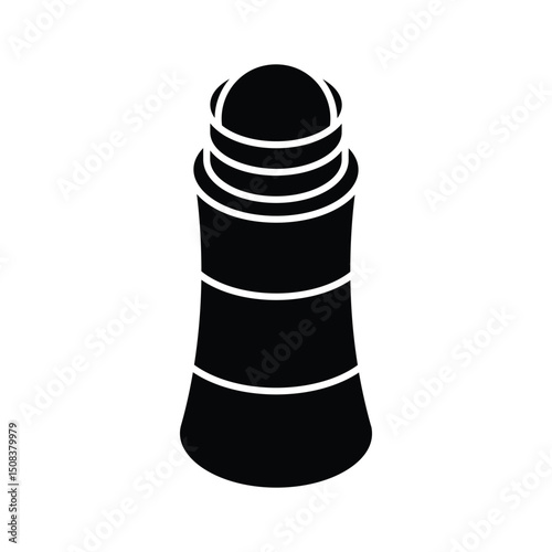 A captivating isometric icon of deodorant roller applicator