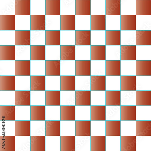 218 03 seamless repeating pattern with small hand drawn checkerboard in brown and white. Coastal, Americana, universal brown checker - checkered brownVector
