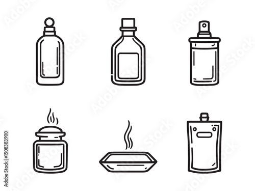 Air freshener vector line art