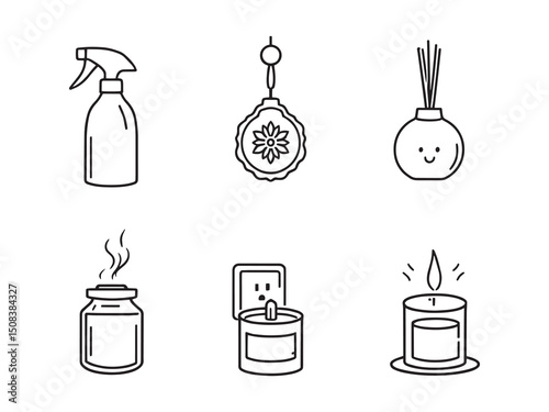 Air freshener vector line art