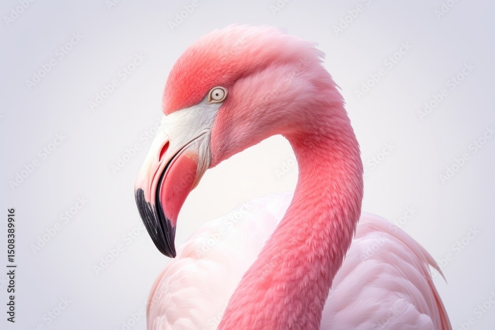 Fototapeta premium Flamingo bird animal beak.
