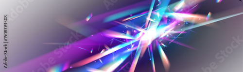 Disco-style light leaks with colorful rainbow effect. Bold and vibrant textures for modern designs. Great for posters and digital art.