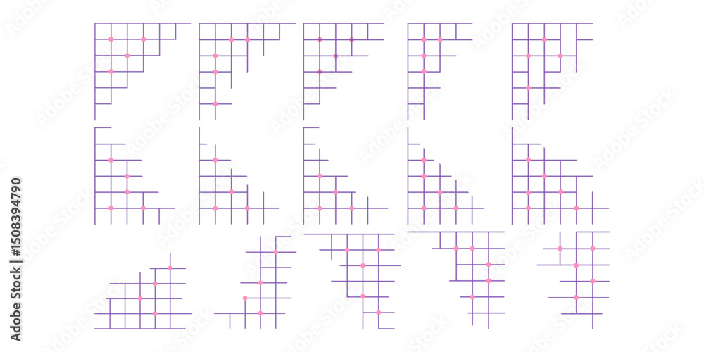 Obraz premium Aesthetic Grid Corner