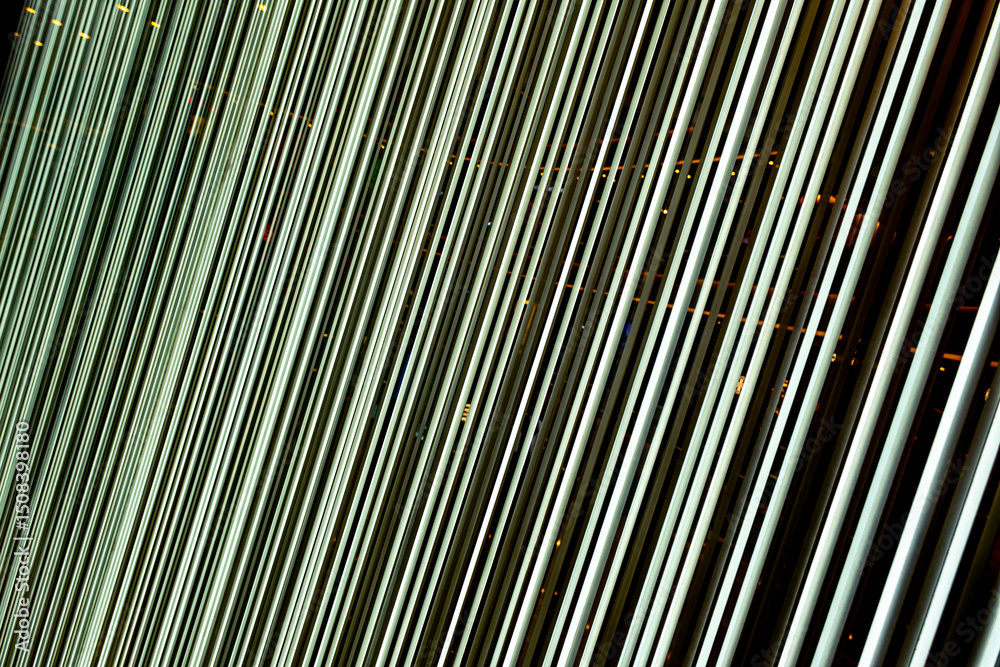Obraz premium parallel diagonal straight neon lights