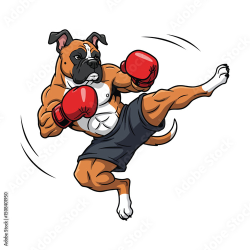 Funny fitness gym vector