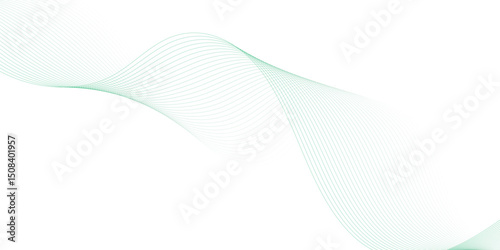 Abstract wave element for design. Digital frequency track equalizer. Stylized line art background. Vector illustration. Wave with lines created using blend tool.