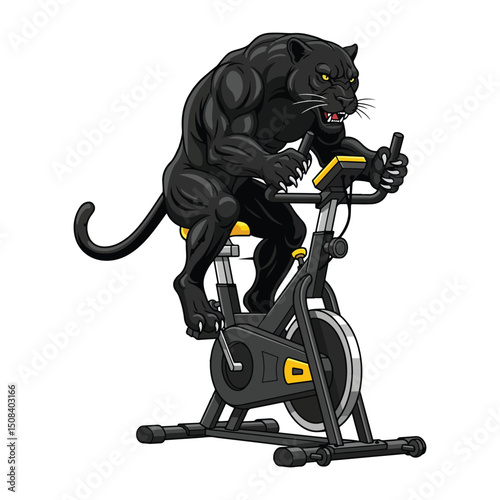 Funny fitness gym vector