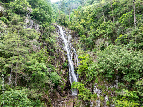 Waterfall in the mountain stream