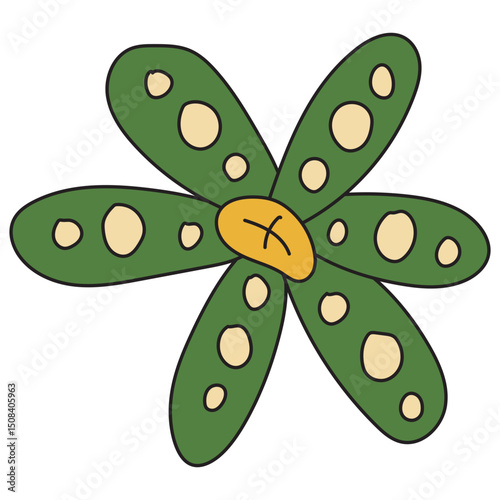 Groovy Retro Flower