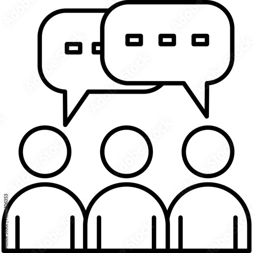 Cooperative Line Icon