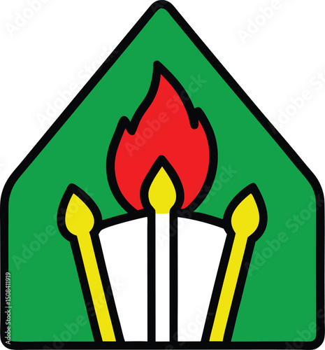 vector outline fireplace tools logo icon with whit (1).eps