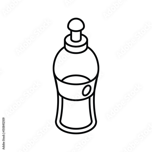 Well designed isometric icon of dish soap bottle container
