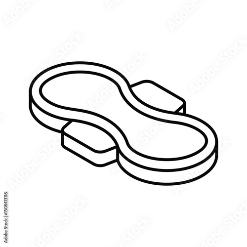 Get this isometric style icon of sanitary pad
