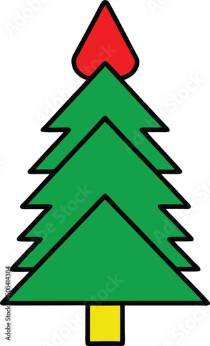 vector outline pine needles logo icon with white b (1).eps