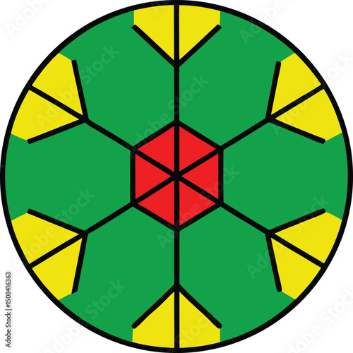 vector outline snowflake pattern ball logo icon wi (1).eps