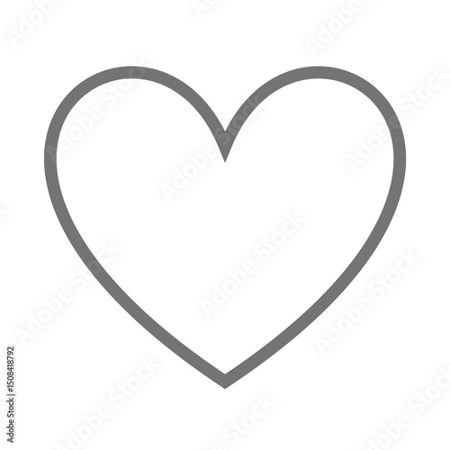grey heart shaped love sign png background removed 