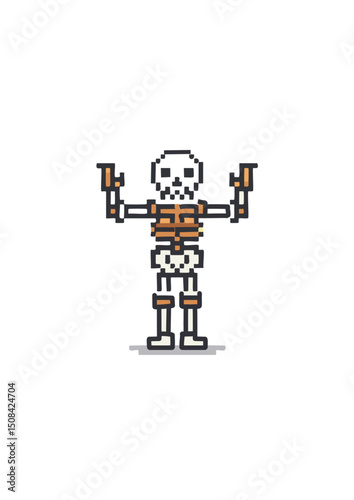 Two humeri (upper arm), two ulnae and two radii (forearm), 16 carpals (wrist), 10 metacarpals (palm), and 28 phalanges (fingers). Pelvic (Hip) Girdle (2 bones): Two coxal (hip) bones, formed by the fu