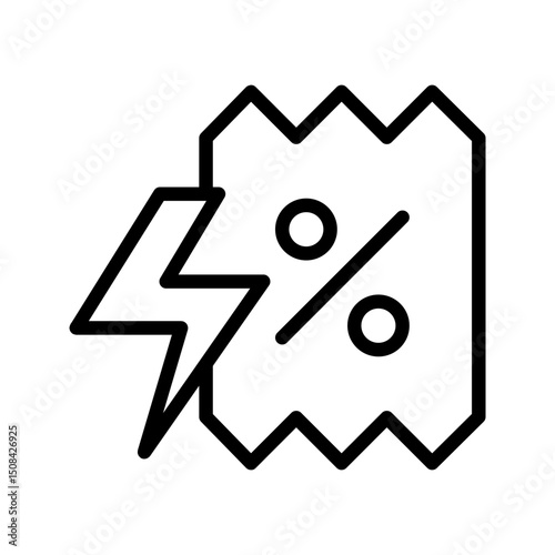 Flash Sale Simple Vector Icon Collection