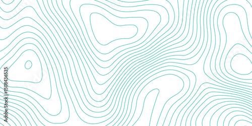 Topographic map background with geographic grid for hiking and mountain sport. modern design with white background and colorful wave line. topographic contour lines vector map seamless pattern vector.