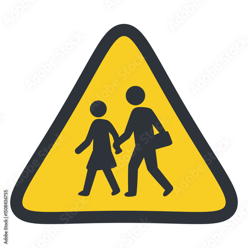 School Crossing Warning Sign - Children Ahead Safety