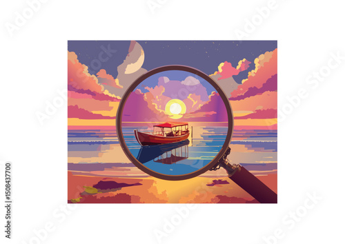 The boat, small as it was, held within it the promise of adventure. Every ripple it created, every inch it traversed, was a step further into the unknown. It was a symbol of human courage, of the will