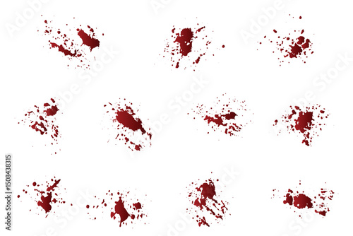 Gradient red blood paint ink background